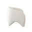 Fauteuil d'appoint Link en tissu ivoire Elite