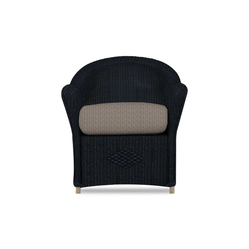 Reflections Outdoor Dining Armchair, Ebony, Remy Pebble