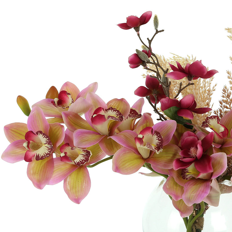 Polysilk Orchid Arrangement in Vase