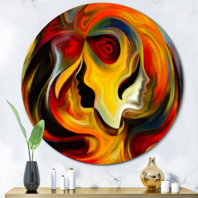 " Red Yellow And Orange Inner Reflections " Color Photography Print