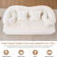 Canapé-lit 2 en 1 pliable, canapé-lit convertible pliable sans os de 70 pouces, 4 coussins pour le salon, blanc laiteux