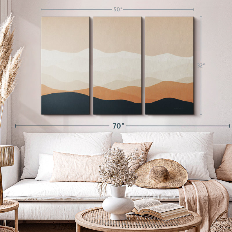 "Mojave Mountains II" sur toile, H 32 po x l 50 po x P 1,25 po