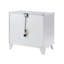 Table de chevet 2 tiroirs avec accents scintillants