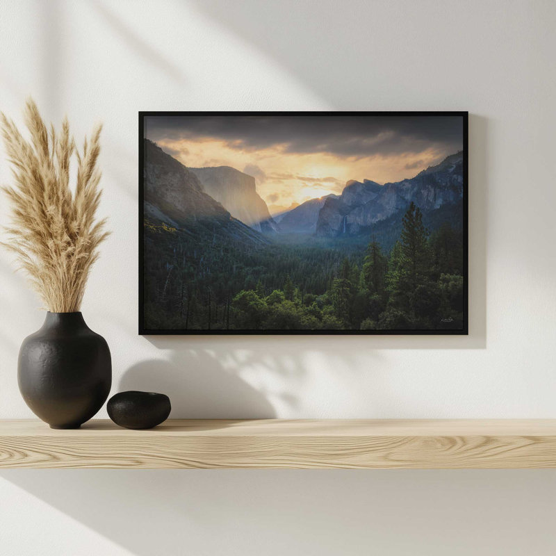 «Yosemite Dreams» par Martin Podt, reproduction d'art, 30 W x 20 H, White, Framed Print