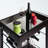 Johnnie Espresso Finish Utility Cart with Wheels, 33.05'' H X 24.30'' W X 18.30'' D