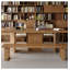 Bureau en bois massif minimaliste: base robuste et plateau spacieux-109913871