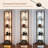 Carrye 64'' LED Dimmable Cornor Floor Lamp with Shelves-1741847958