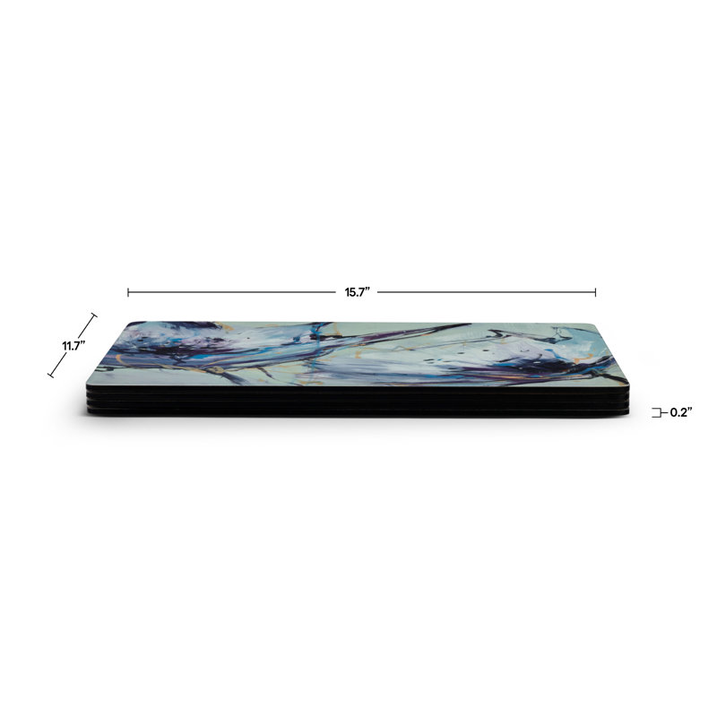 Ensemble de napperons 15,7 po x 11,7 po Pimpernel Blooms