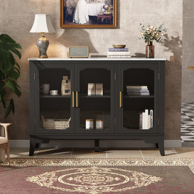 Storage cabinet in the entrance to the living and dining room