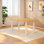 Solid Wood Rectangular Dining Table, Sturdy Legs