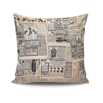 Decorative Cushion Cover, 17 x 17 Inches, 50% Cotton / 50% Polyester | Machine Washable at 104°F, Ironable, Concealed Zip Closure | Perfect for Living Room, Bedroom, and Stylish Home Décor