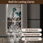 Miroir mural pleine longueur 65 po x 21 po à DEL, de forme irrégulière, 3 lumières à intensité variable, verre argenté sans cuivre de 5 mm, câblé ou à brancher, pour vestibule, chambre à coucher et salon