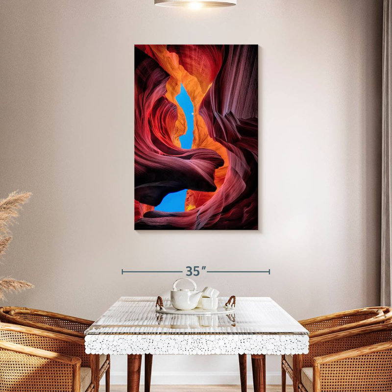 Alvord Scarlet Sandstone Canyon, 45" H x 30" W