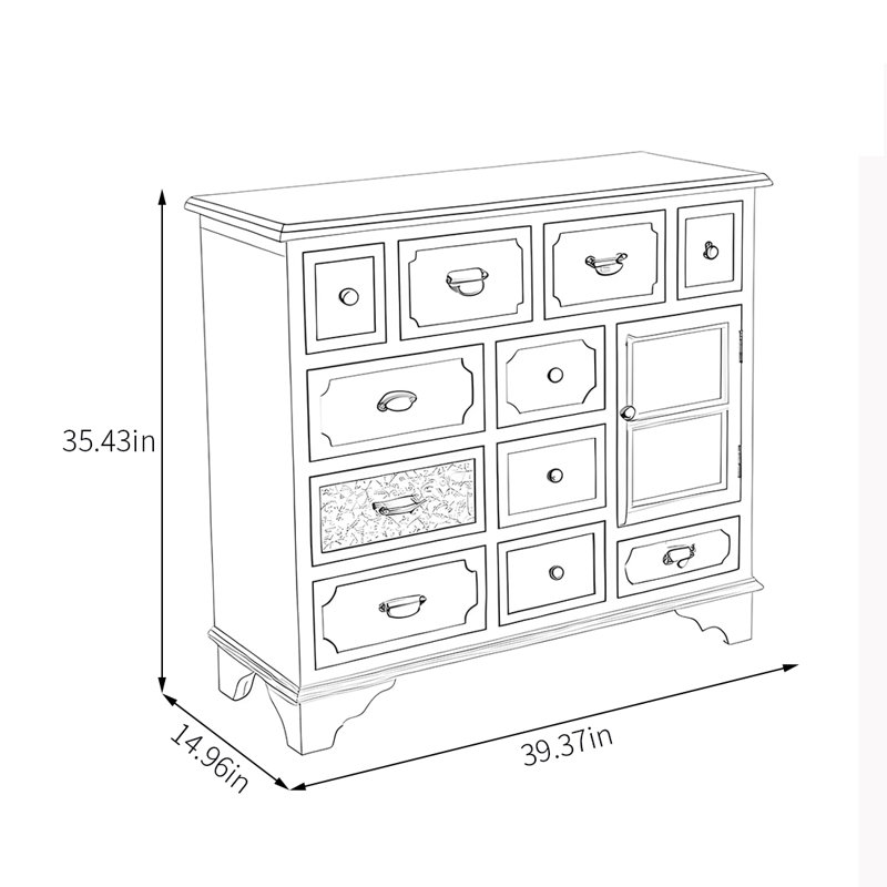 Armoire moderne avec tiroir en verre., Bleu pastel