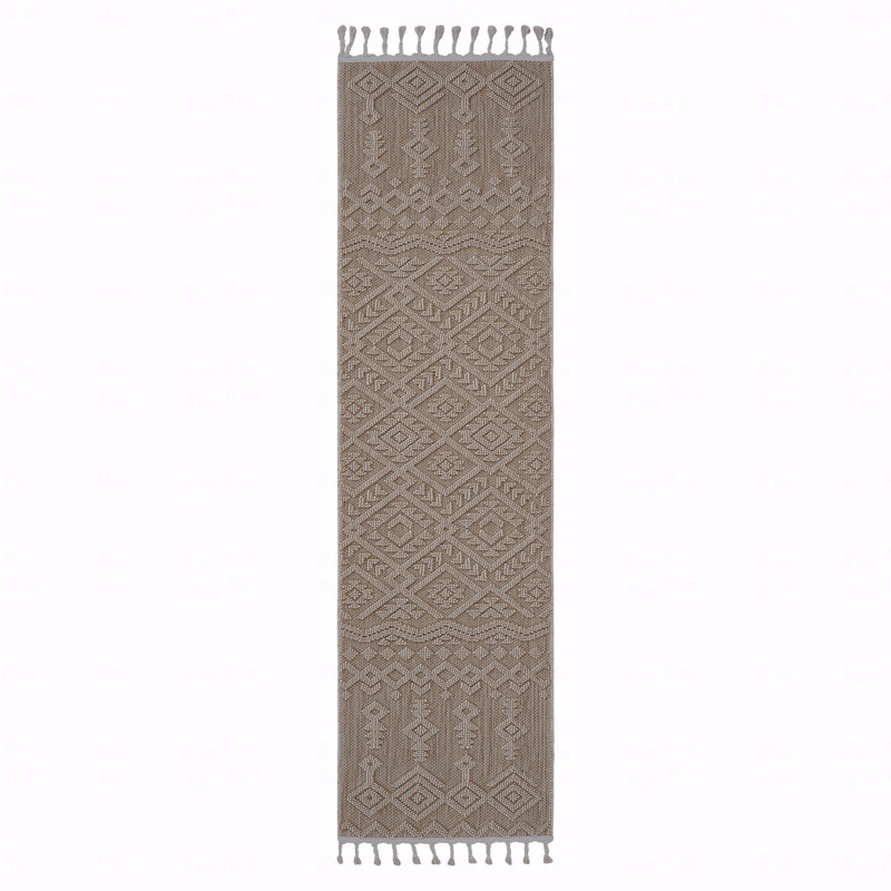 Runner Area Rug  - 2' X 8' Traditional Indoor / Outdoor, Runner 2'2" x 8'