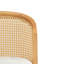Tabouret de comptoir d'intérieur en bois, structure de finition naturelle avec revêtement beige, ensemble de 2