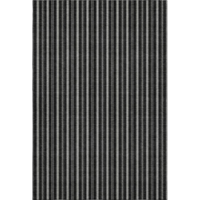Premium Machine Washable Prisco Black Rug