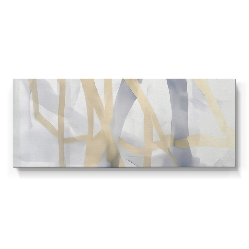 Toile tendue avec châssis abstrait # 7, H 12 po x l 30 po