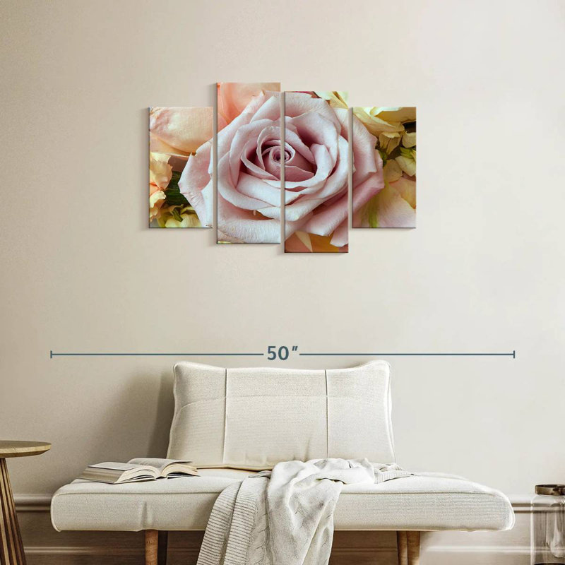 Roses romantiques, H 22 po x l 36 po