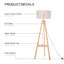 Harksdale 154cm Cream Novelty Floor Lamp