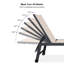 Ensemble de 2 chaises longues d'extérieur Latitude Run® avec cadre en aluminium et roues de piscine faciles à déplacer pour la table d'appoint-2048837610