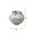 Curvature Ceramic Vessel, Brown