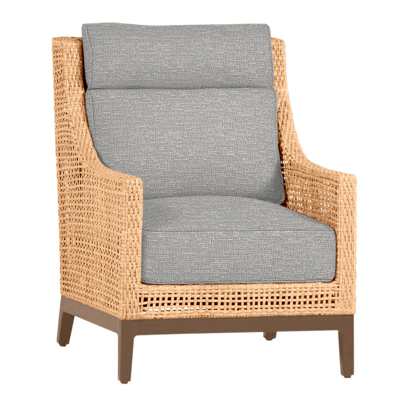 Méridienne Peninces, Pas de passepoil + bourre standard, Raphia clair / bois de santal naturel, Caramel tweed