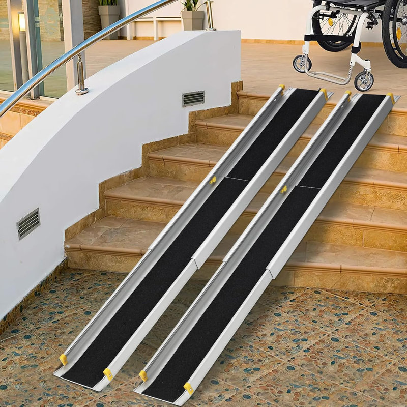 Yesurprise Portable Wheelchair Ramps for Home Steps, 3.5-6 Ft /4.5-8 Ft ...