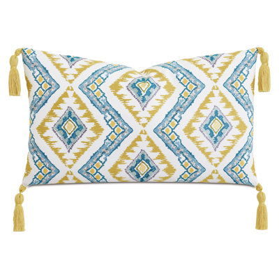 Coussin décoratif brodé Villa Blanca