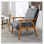 Fauteuil avec cadre en bois de 25,38 po de largeur-599179295