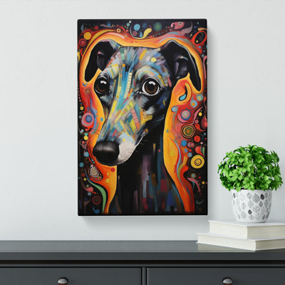 Whippet Symbolism - Wrapped Canvas