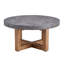 Table basse ronde en bois aggloméré Modern Texture - diamètre 31,4 po.