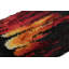 Vintage Swedish Rya Runner, Colorful Scandinavian Flame Patterns - Rug & Kilim