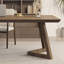 Bureau rectangulaire en bois massif de noyer-18228191