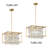 Jennesa Jhase Crystal Dimmable Square / Rectangle Chandelier Modern Pendant Light Fixture-65668622-65668619