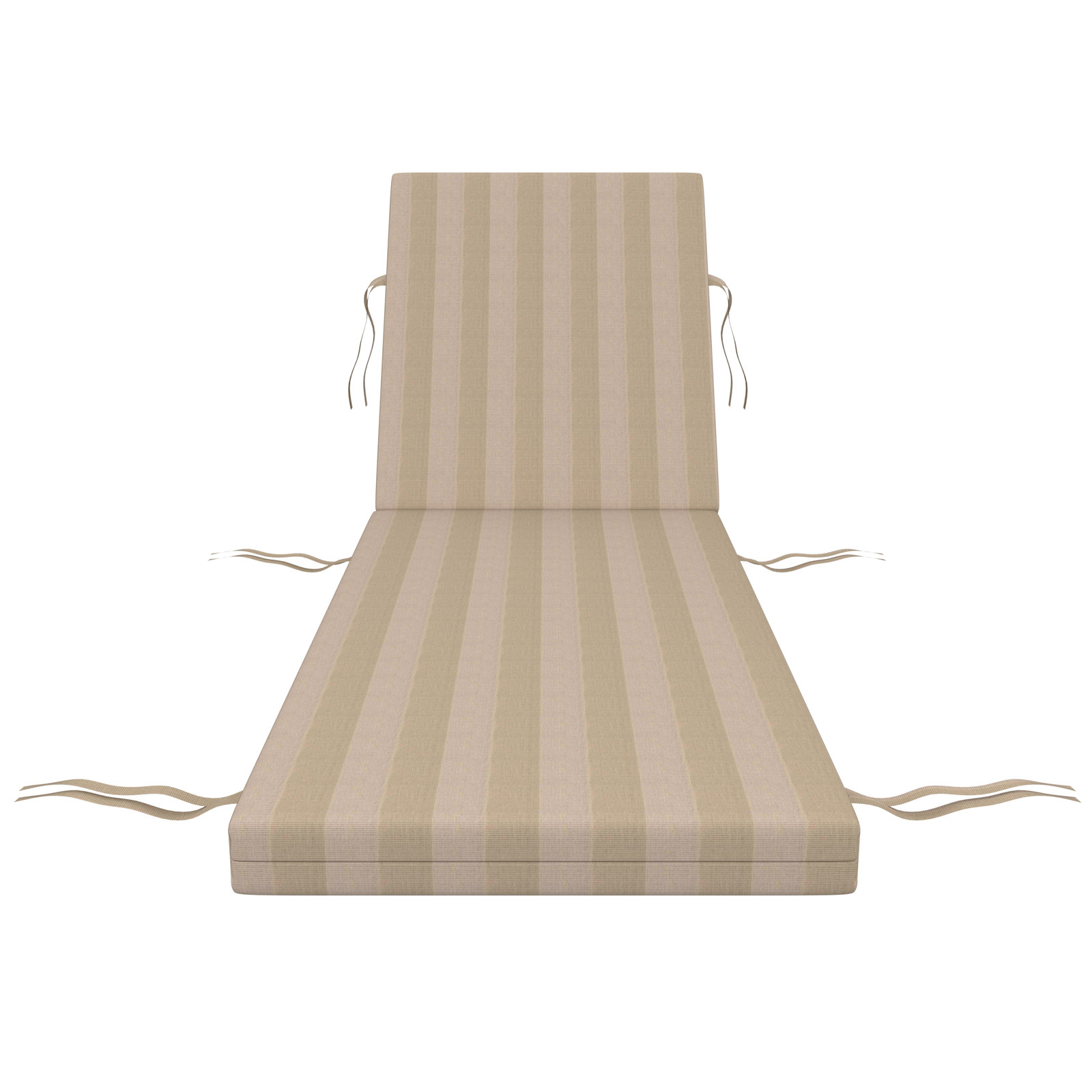 Lani Sunbrella Outdoor Chaise Lounge Cushion, Expressive Sparrow, 22.5" W x 47" D