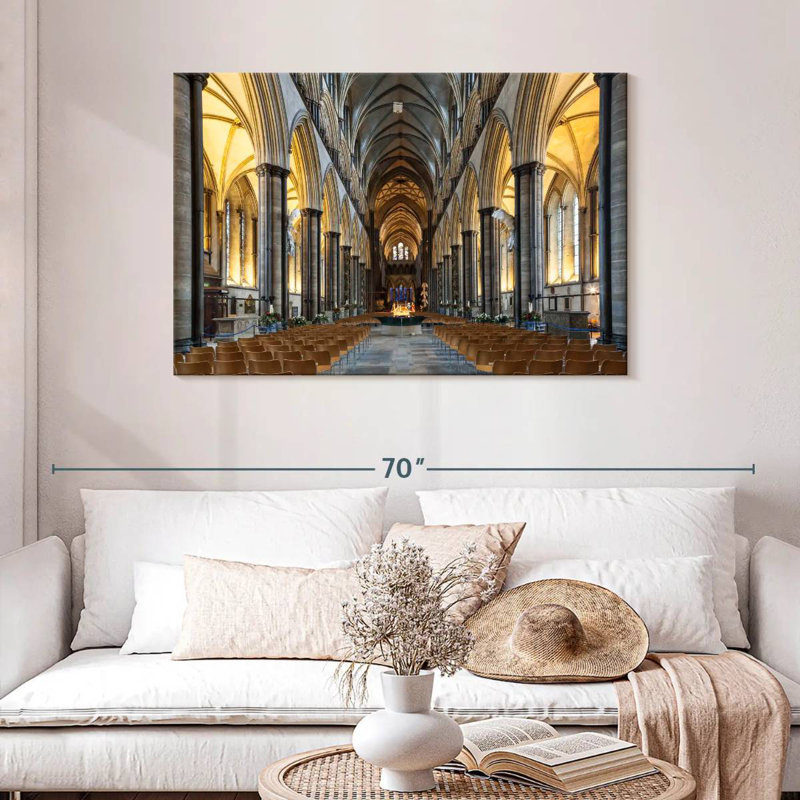 Nef Adella de la cathédrale de Salisbury, H 30 po x l 45 po