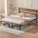 Alicia Bed Frame with Rustic Vintage Wooden Headboard