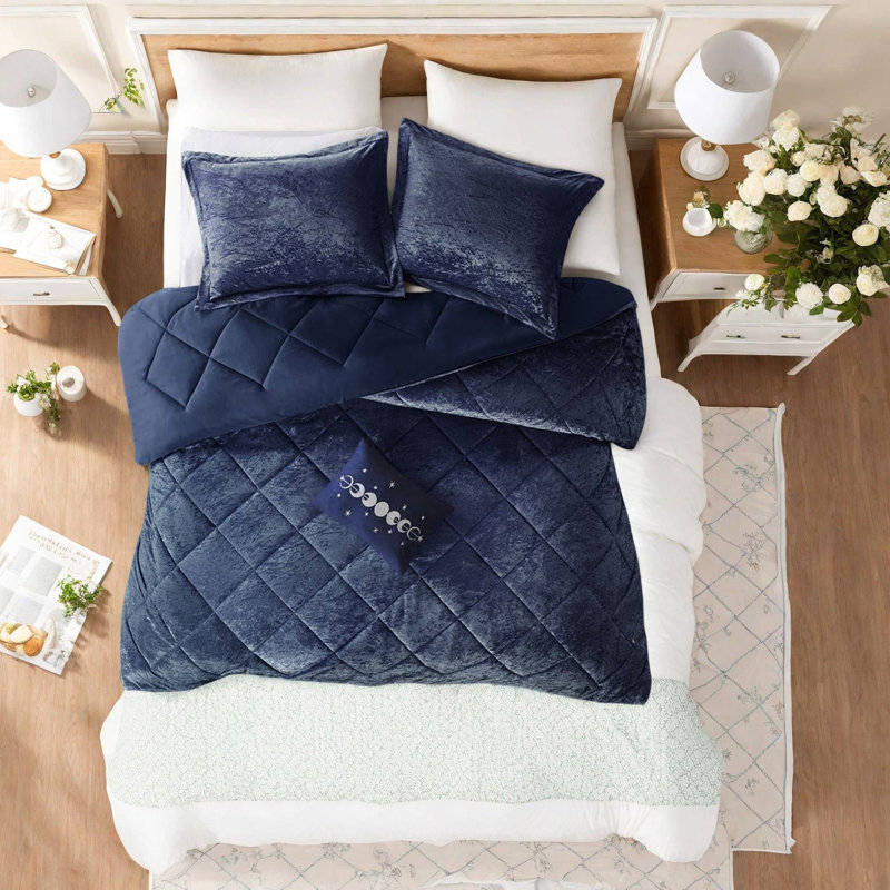 Ensembles de literie en velours luxueux, conception en polyester, style moderne pour la maison