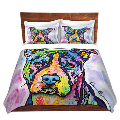 Illustrious Pitbull Dog Modern & Contemporary Duvet Cover