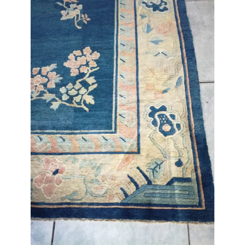 Antique Chinese - Peking Blue 1880s Rug