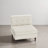 Upholstered Beige Tufted Corduroy Armless Chair with Pillow Back, Single Chair Module Part For Sectional Sofa-285358883