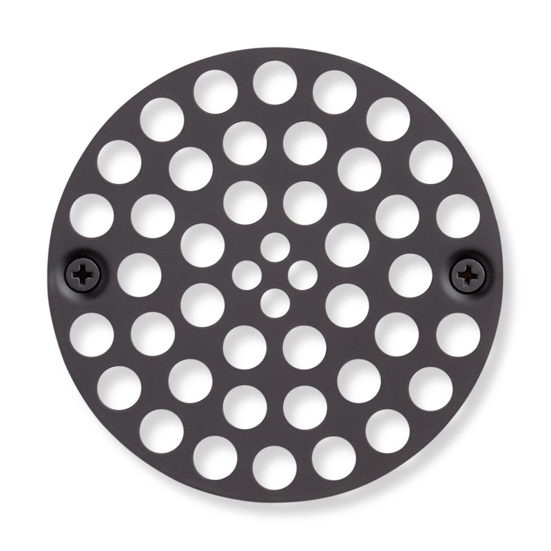 Couvercle de drain de douche rond à visser 4 po FundamentALL, Bronze frotté à l'huile
