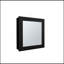 Armoire à pharmacie noire polyvalente avec miroir inclus