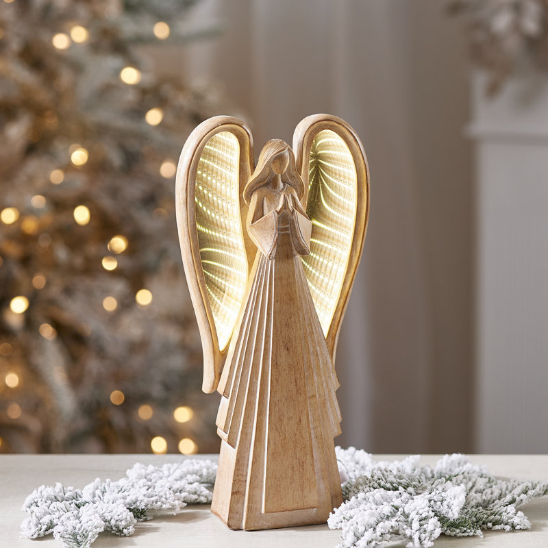 Angel with EkkoLight Wings Figurine 15.5"H