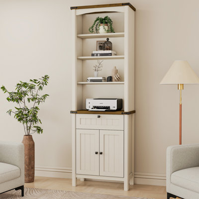 71'' Tall Standard Bookcase With Drawer And Door