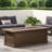 50,000 Propane Fire Pit, 56''. Brown Wood-like Aesthetic. Lightweight Concrete, No Assembly, Enhance Your Outdoor Leisure Time 55.08''x18.86'' Fireplace, Propane. Wood Pattern. Decorate Life