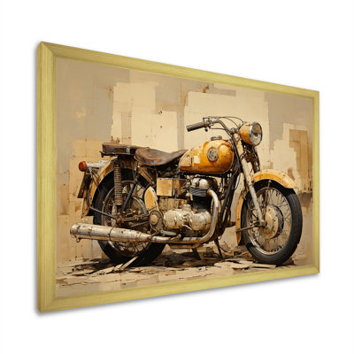 Minimalisme, motocyclette IV, impression d'art mural