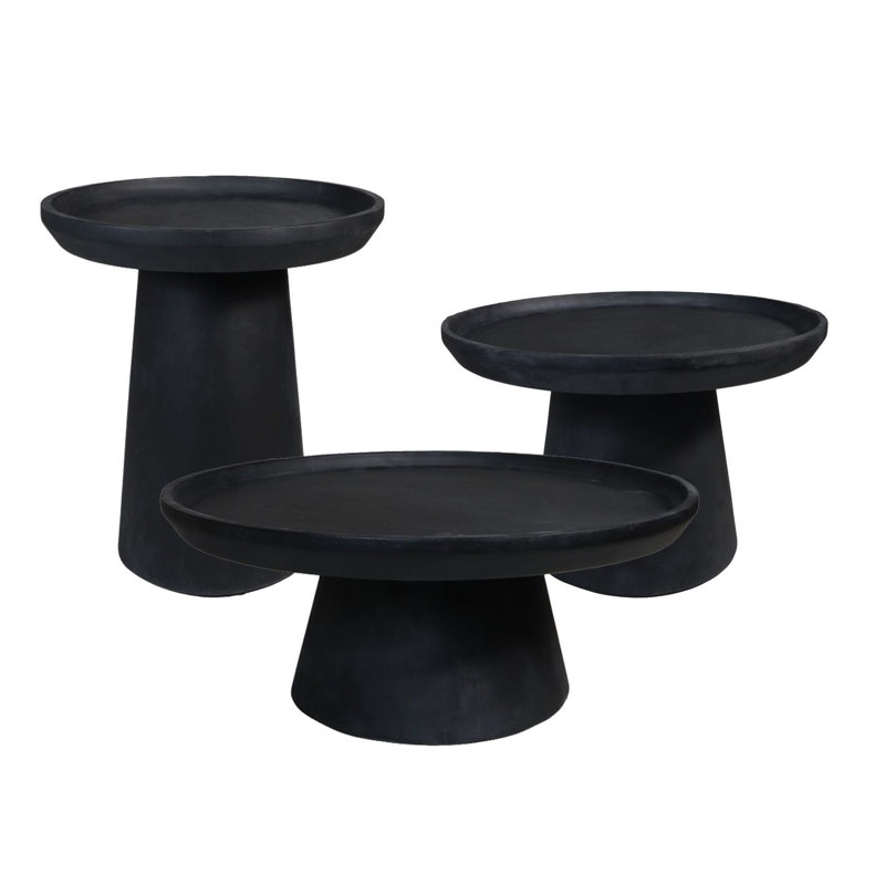 Copenhagan Solid Wood Coffee Table, 50cm H x 45cm L x 45cm W, Black