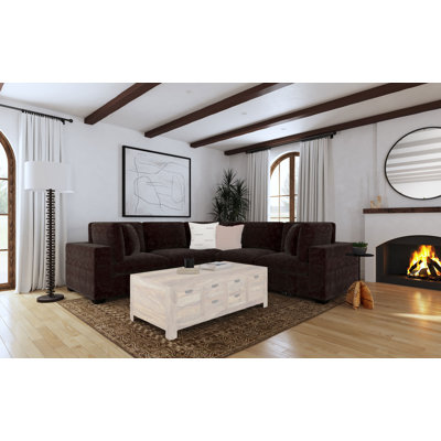 Canapé modulaire en L 5 pièces Jenette